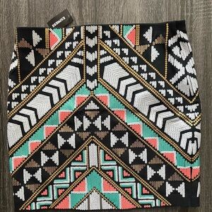 Sequined multi colored skirt